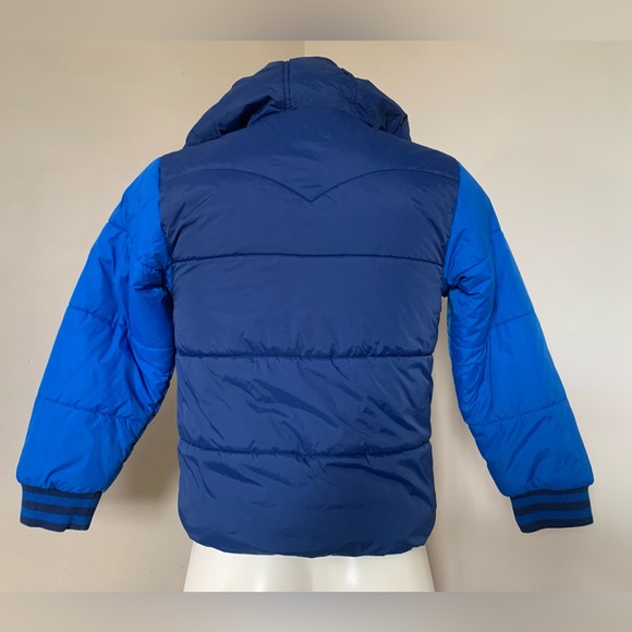 Like⭐️NEW⭐️LEVI’S BOYS Blue Puffer Winter Down Jacket •Fleece Lining •Medium - Picture 3 of 11